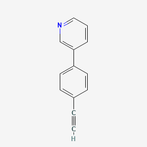 molecular formula C13H9N B8050690 3-(4-Ethynylphenyl)pyridine 