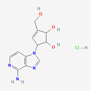 molecular formula C12H15ClN4O3 B8050817 3-脱氮链霉素盐酸盐 