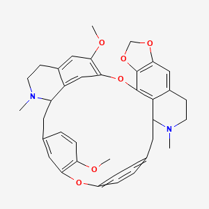 1H-4,6:16,19-Dietheno-21,25-metheno-12H-[1,3]dioxolo[4,5-g]pyrido[2',3':17,18][1,10]dioxacycloeicosino[2,3,4-ij]isoquinoline,2,3,13,14,14a,15,26,26a-octahydro-22,30-dimethoxy-1,14-dimethyl-,(14aS,26aR)-