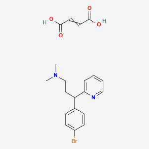 molecular formula C20H23BrN2O4 B8050875 3-(4-bromophenyl)-N,N-dimethyl-3-(pyridin-2-yl)propan-1-amine maleate 