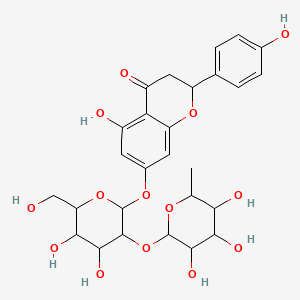 4H-1-Benzopyran-4-one, 7-[[2-O-(6-deoxy-alpha-L-mannopyranosyl)-beta-D-glucopyranosyl]oxy]-2,3-dihydro-5-hydroxy-2-(4-hydroxyphenyl)-, (2S)-