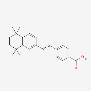 4-[2-(5,5,8,8-Tetramethyl-6,7-dihydronaphthalen-2-yl)prop-1-enyl]benzoic acid