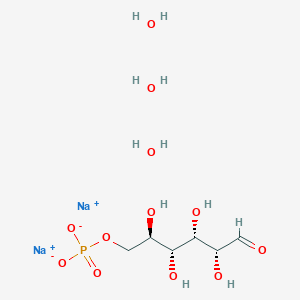 disodium;[(2R,3R,4S,5R)-2,3,4,5-tetrahydroxy-6-oxohexyl] phosphate;trihydrate