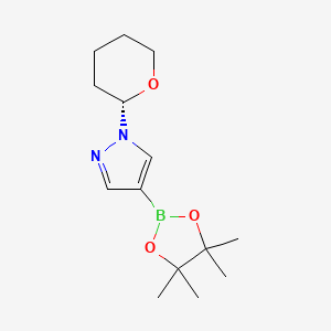 1-(oxan-2-yl)-4-(tetramethyl-1,3,2-dioxaborolan-2-yl)-1H-pyrazole