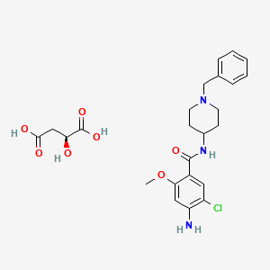 molecular formula C24H30ClN3O7 B8051181 4-amino-N-(1-benzylpiperidin-4-yl)-5-chloro-2-methoxybenzamide;(2S)-2-hydroxybutanedioic acid 