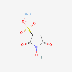 molecular formula C4H4NNaO6S B8051213 sodium (3S)-1-hydroxy-2,5-dioxopyrrolidine-3-sulfonate 