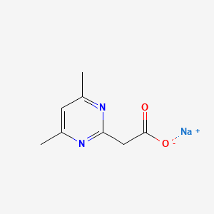 molecular formula C8H9N2NaO2 B8051317 Sodium 2-(4,6-dimethylpyrimidin-2-yl)acetate CAS No. 2059941-69-2