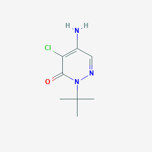 molecular formula C8H12ClN3O B8051341 5-Amino-2-(tert-butyl)-4-chloropyridazin-3(2H)-one CAS No. 84956-72-9