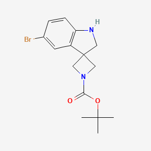 tert-Butyl 5'-bromo-1',2'-dihydrospiro[azetidine-3,3'-indole]-1-carboxylate