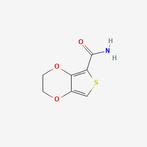 molecular formula C7H7NO3S B8051357 2H,3H-Thieno[3,4-b][1,4]dioxine-5-carboxamide 