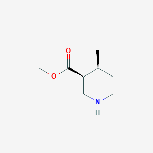 molecular formula C8H15NO2 B8051396 (3S,4S)-Methyl 4-Methylpiperidine-3-carboxylate 