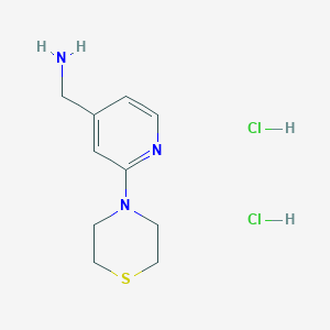 molecular formula C10H17Cl2N3S B8051397 (2-Thiomorpholinopyridin-4-yl)methanamine dihydrochloride 