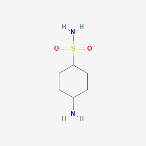 molecular formula C6H14N2O2S B8051419 4-Aminocyclohexane-1-sulfonamide 