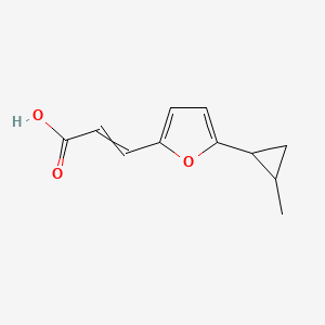 3-[5-(2-Methylcyclopropyl)furan-2-yl]prop-2-enoic acid