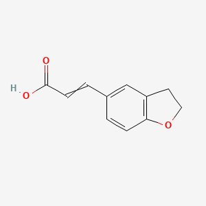 molecular formula C11H10O3 B8051456 3-(2,3-Dihydrobenzofuran-5-yl)-2-propenoic acid 