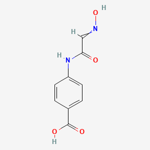 molecular formula C9H8N2O4 B8051457 4-[2-(N-hydroxyimino)acetamido]benzoic acid 