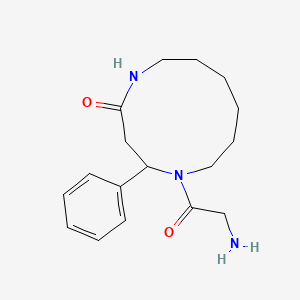 5-(2-Aminoacetyl)-4-phenyl-1,5-diazacycloundecan-2-one