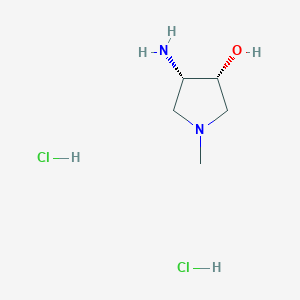 molecular formula C5H14Cl2N2O B8051523 (3R,4S)-rel-4-amino-1-methylpyrrolidin-3-ol dihydrochloride 