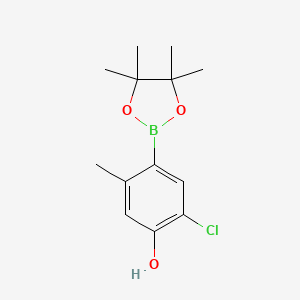 2-Chloro-5-methyl-4-(4,4,5,5-tetramethyl-1,3,2-dioxaborolan-2-YL)phenol