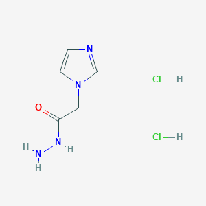 2-(1H-imidazol-1-yl)acetohydrazide dihydrochloride