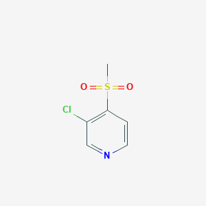 molecular formula C6H6ClNO2S B8051593 3-Chloro-4-(methylsulfonyl)pyridine 