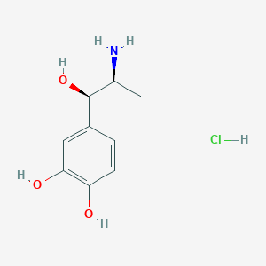 molecular formula C9H14ClNO3 B080516 盐酸左旋去甲肾上腺素 CAS No. 10390-18-8
