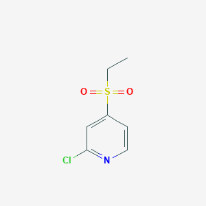 molecular formula C7H8ClNO2S B8051600 2-Chloro-4-(ethanesulfonyl)pyridine 