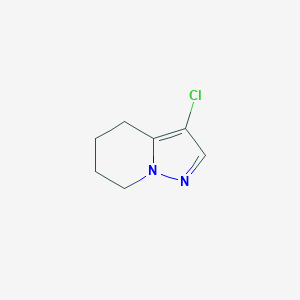 molecular formula C7H9ClN2 B8051631 3-Chloro-4,5,6,7-tetrahydropyrazolo[1,5-a]pyridine 