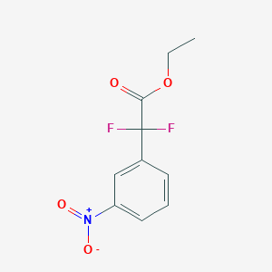 molecular formula C10H9F2NO4 B8051817 Ethyl 2,2-difluoro-2-(3-nitrophenyl)acetate CAS No. 1260657-68-8