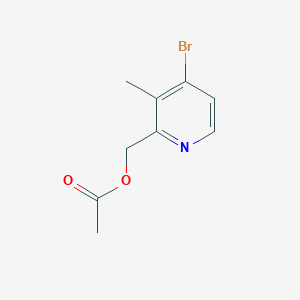 molecular formula C9H10BrNO2 B8051820 (4-Bromo-3-methylpyridin-2-YL)methyl acetate CAS No. 1448855-05-7