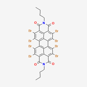 molecular formula C32H18Br8N2O4 B8051828 N,N'-Dibutyl-1,2,5,6,7,8,11,12-octabromoperylene-3,4:9,10-bisdicarbimide 