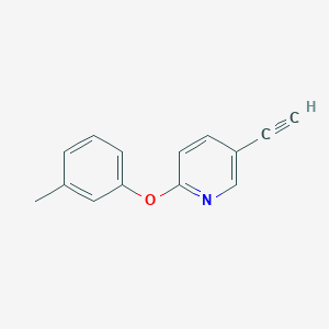 molecular formula C14H11NO B8051844 5-Ethynyl-2-(m-tolyloxy)pyridine 