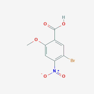 molecular formula C8H6BrNO5 B8051891 5-Bromo-2-methoxy-4-nitrobenzoic acid 