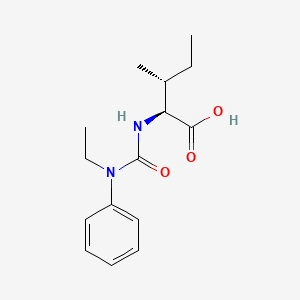 molecular formula C15H22N2O3 B8051908 (2S,3R)-2-[[ethyl(phenyl)carbamoyl]amino]-3-methylpentanoic acid 
