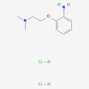 molecular formula C10H18Cl2N2O B8051974 2-[2-(Dimethylamino)ethoxy]aniline;dihydrochloride 