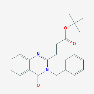 molecular formula C22H24N2O3 B8051997 Tert-butyl 3-(3-benzyl-4-oxoquinazolin-2-yl)propanoate 