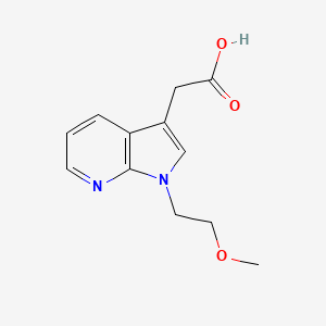 2-[1-(2-Methoxyethyl)pyrrolo[2,3-b]pyridin-3-yl]acetic acid