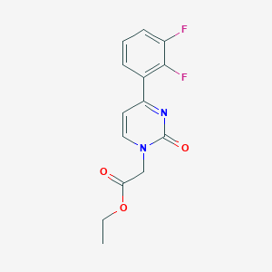 Ethyl [4-(2,3-difluorophenyl)-2-oxopyrimidin-1(2h)-yl]acetate