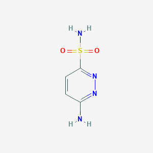 molecular formula C4H6N4O2S B8052214 6-Aminopyridazine-3-sulfonamide 