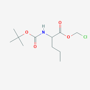 Chloromethyl 2-{[(tert-butoxy)carbonyl]amino}pentanoate