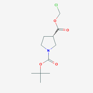 (S)-1-tert-Butyl 3-(chloromethyl) pyrrolidine-1,3-dicarboxylate