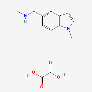 molecular formula C13H16N2O4 B8052330 N-methyl-1-(1-methylindol-5-yl)methanamine;oxalic acid 
