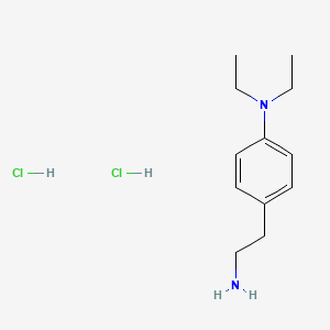 molecular formula C12H22Cl2N2 B8052400 2-(4-Diethylaminophenyl)ethylamine dihydrochloride 