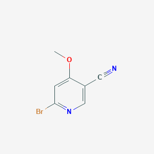 molecular formula C7H5BrN2O B8052477 6-Bromo-4-methoxynicotinonitrile 