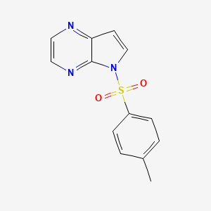 molecular formula C13H11N3O2S B8052533 5-Tosyl-5H-pyrrolo[2,3-b]pyrazine 