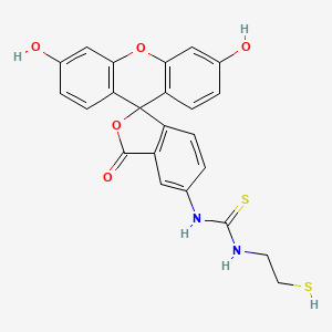 molecular formula C23H18N2O5S2 B8052552 1-(2-Mercaptoethyl)-3-(fluorescein-5-yl)thiourea 