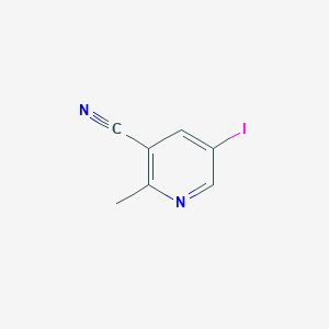 molecular formula C7H5IN2 B8052567 5-Iodo-2-methylnicotinonitrile 
