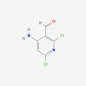 molecular formula C6H4Cl2N2O B8052587 4-Amino-2,6-dichloronicotinaldehyde 
