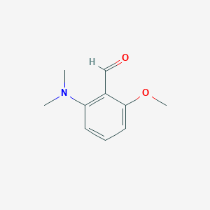 molecular formula C10H13NO2 B8052594 2-(Dimethylamino)-6-methoxybenzaldehyde 