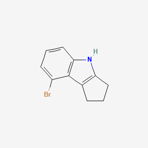 molecular formula C11H10BrN B8052595 8-Bromo-1,2,3,4-tetrahydrocyclopenta[b]indole 